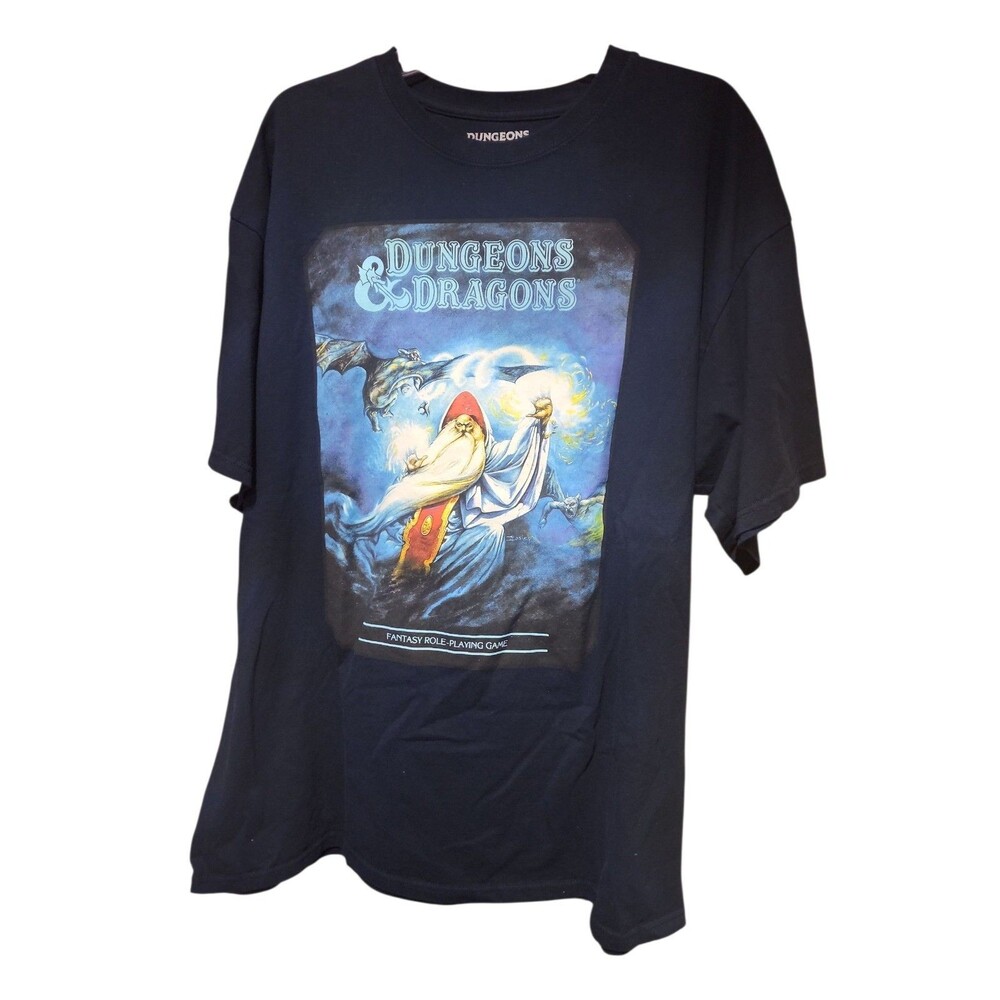 Dungeons & Dragons Men’s 2XL T-Shirt Wizard Graphic Advanced D&D Players